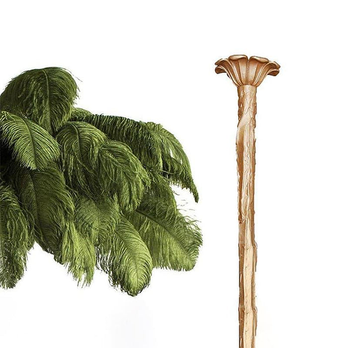 Colorful Ostrich Feather Chandelier - Cueteks