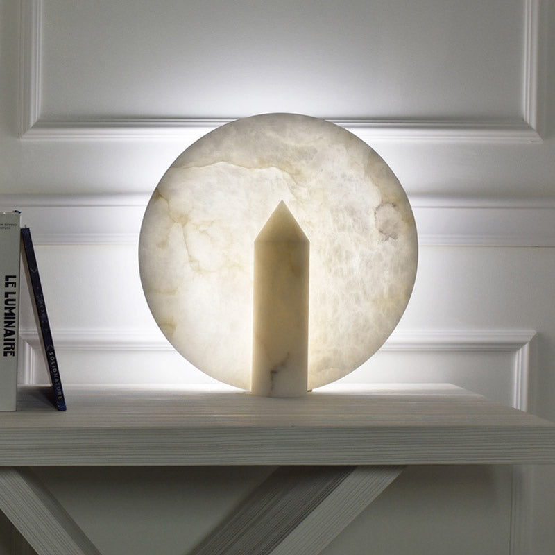 Geometric Alabaster Table Lamp - Cueteks