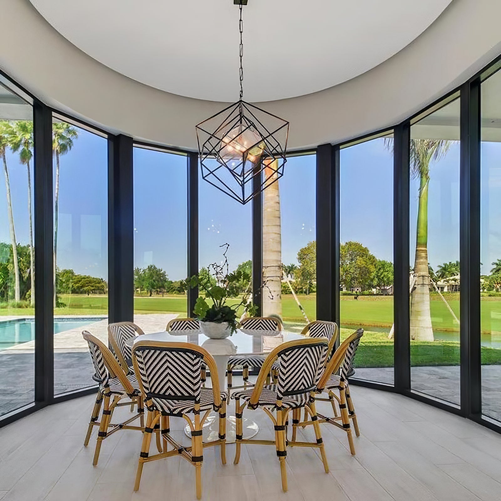 Contemporary Abstract Metal Chandelier - Cueteks