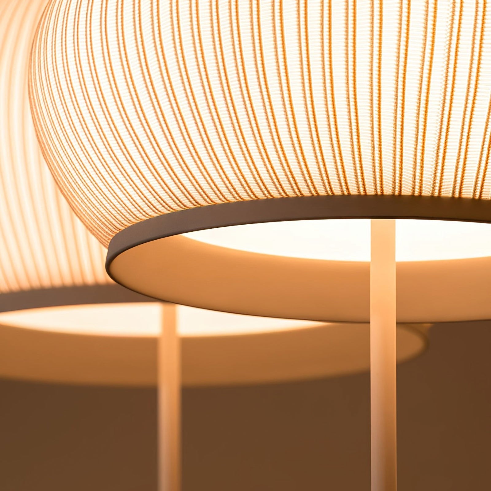 Knitted Round Lantern Floor Lamp - Cueteks