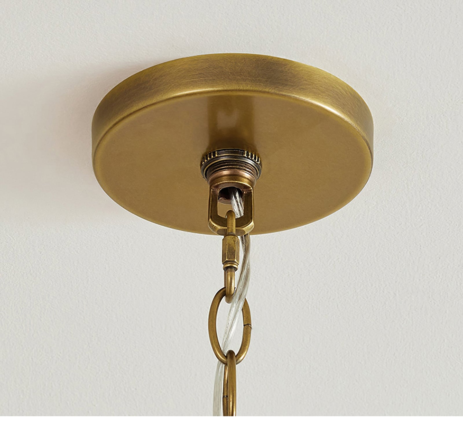 Black Metal Ring Chandelier with Cone Shades - Cueteks
