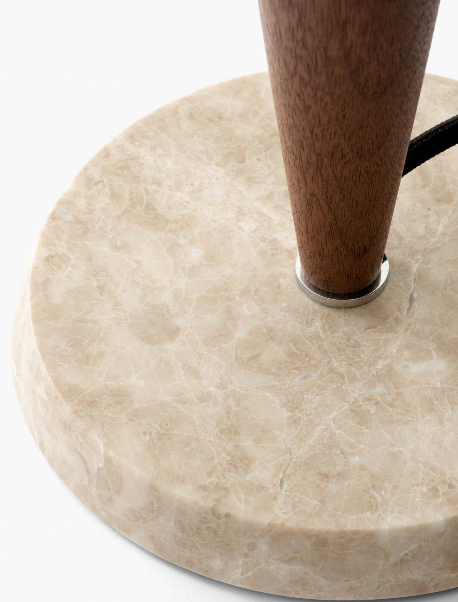 Scandi Walnut Dome Table Lamp - Cueteks