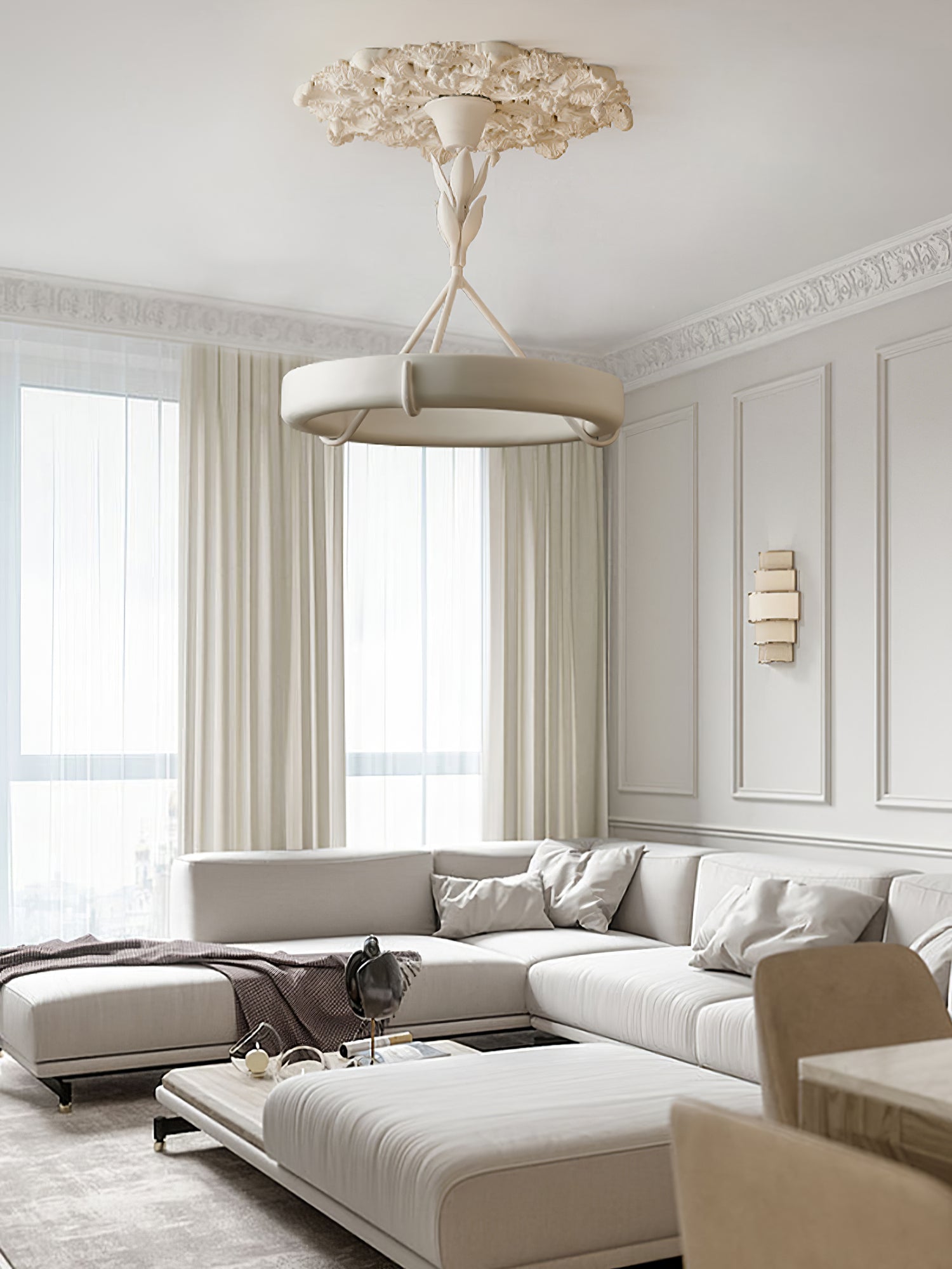 Tinsley Plaster Pendant Lamp - Cueteks