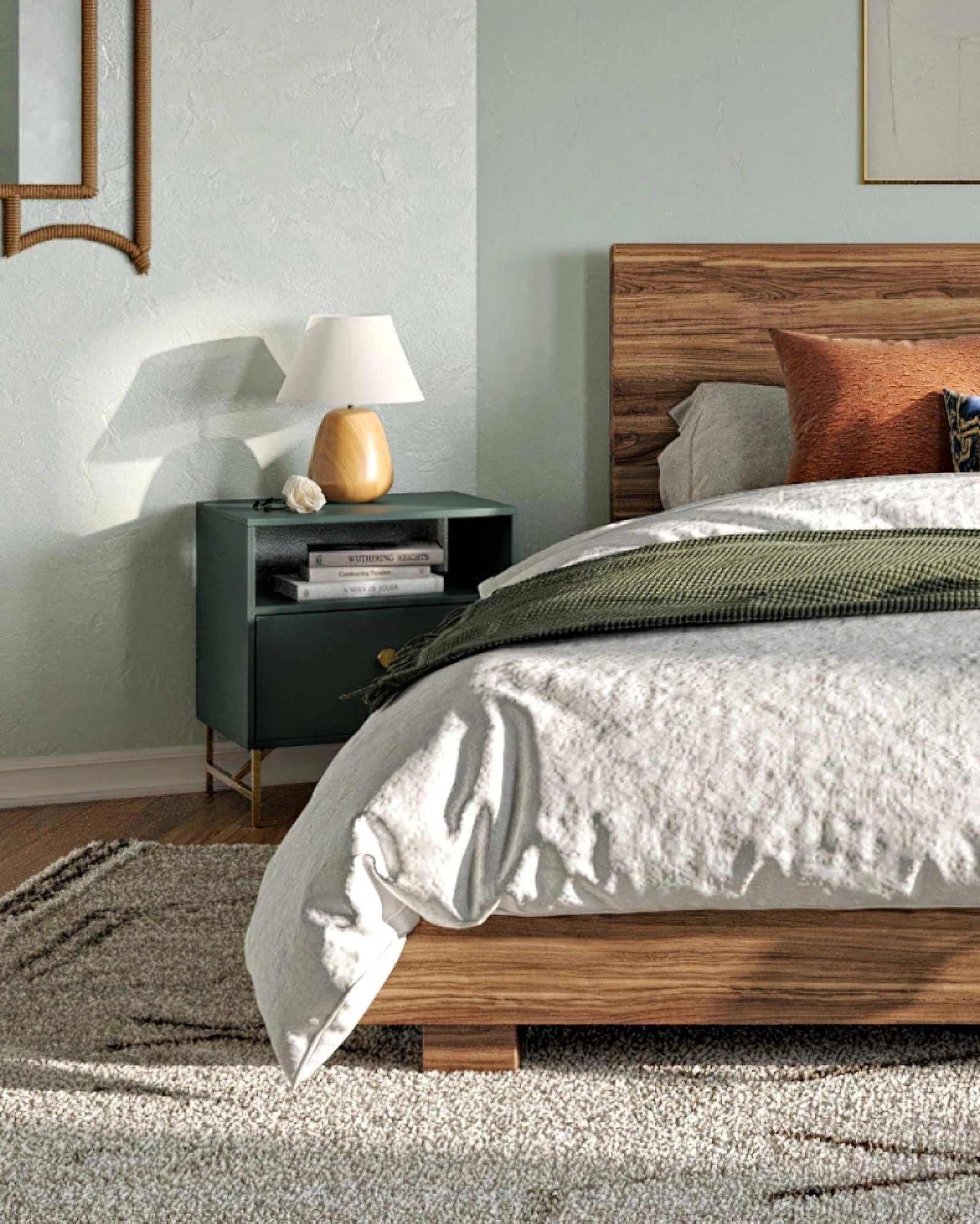 Grooved Country Wood Table Lamp - Cueteks