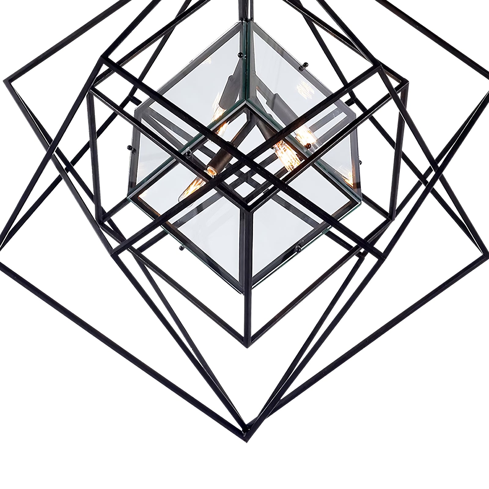 Contemporary Abstract Metal Chandelier - Cueteks
