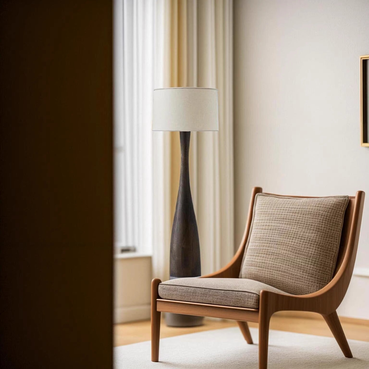 Truxton Solid Wood Floor Lamp - Cueteks