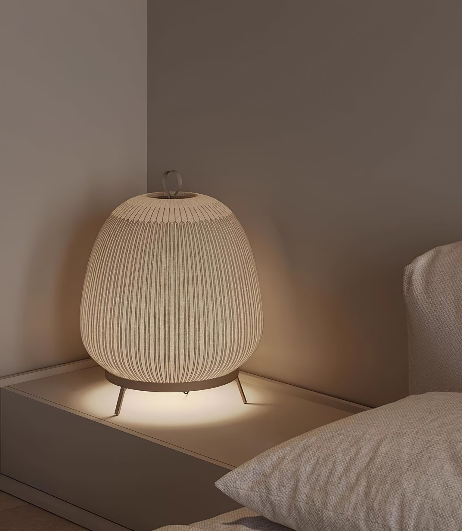 Textured Dome  Lantern Knit Table Lamp - Cueteks
