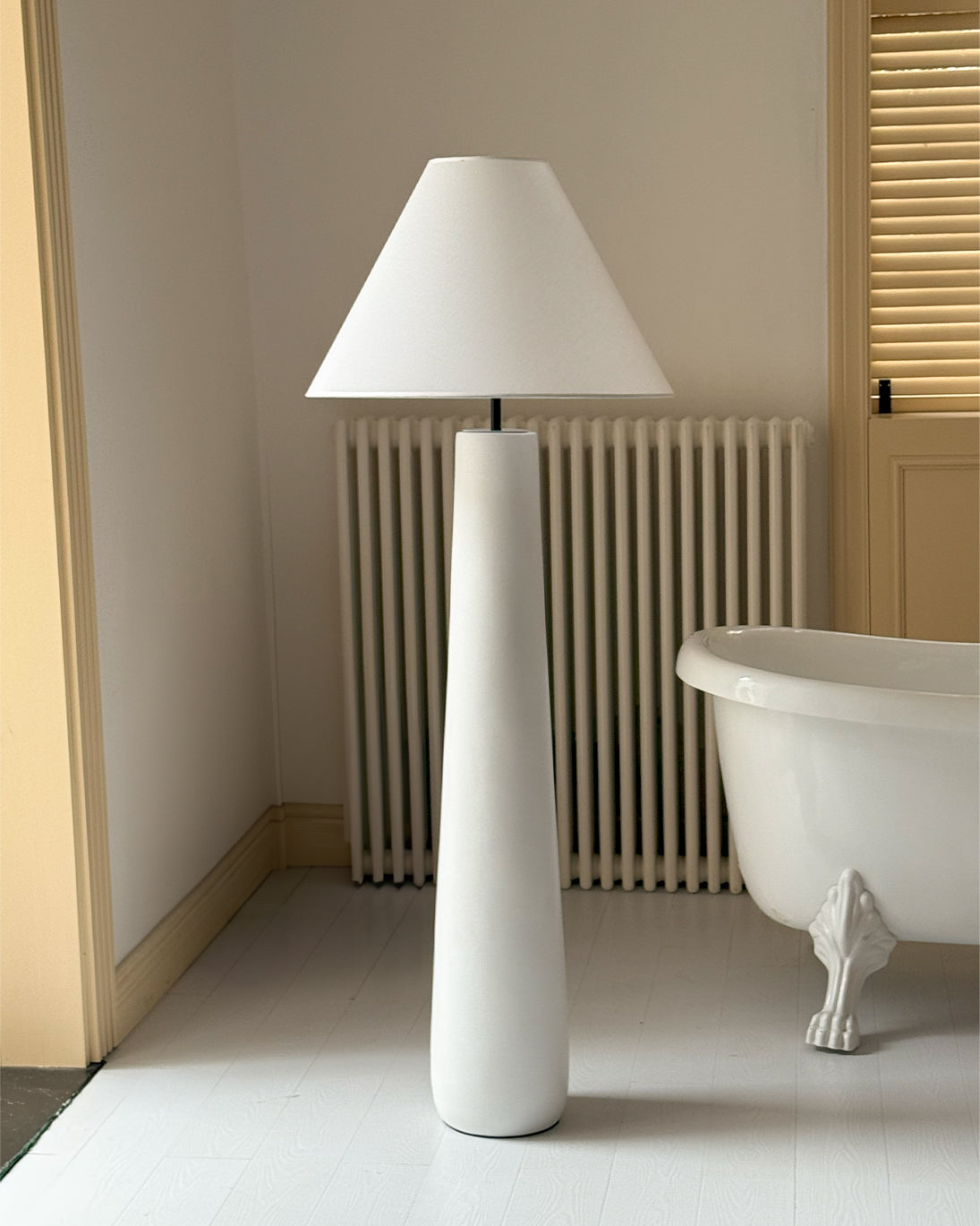 Kara Mann Polar Cement Floor Lamp - Cueteks