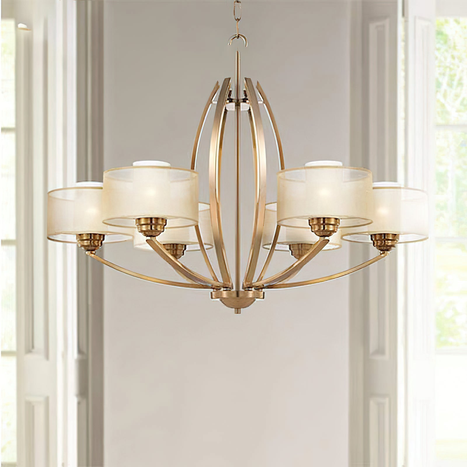Stiffel 6-head Chandelier - Cueteks