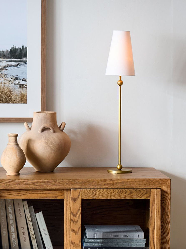 Palmer Slim Brass Accent Table Lamp - Cueteks