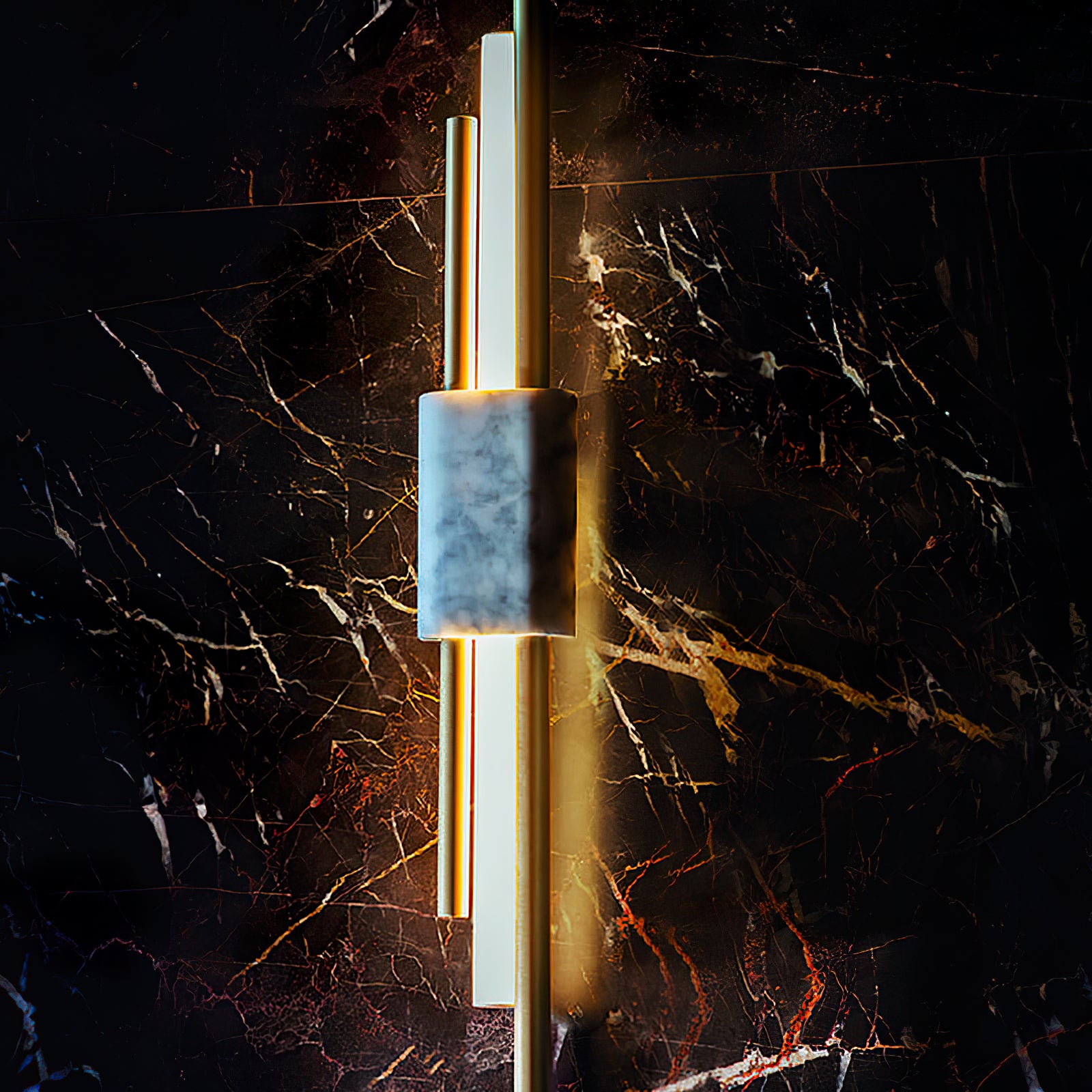 Bert Frank Tanto Marble Linear Wall Light - Cueteks