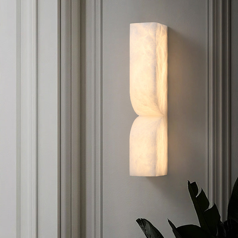 Double Curve Alabaster Wall Light - Cueteks