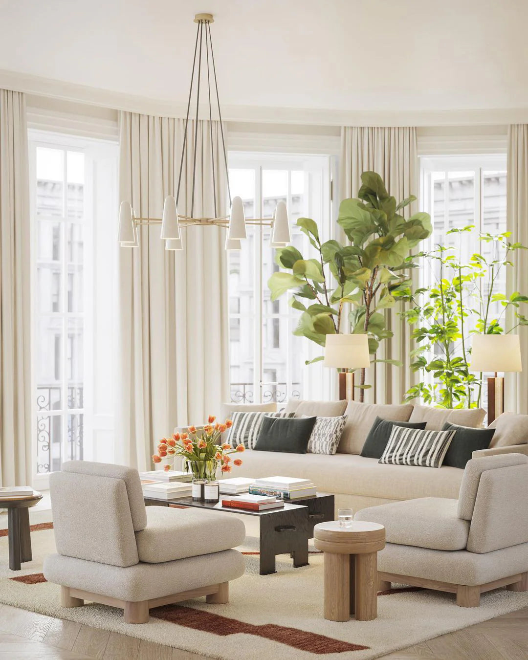 Montfaucon Round Chandelier - Cueteks