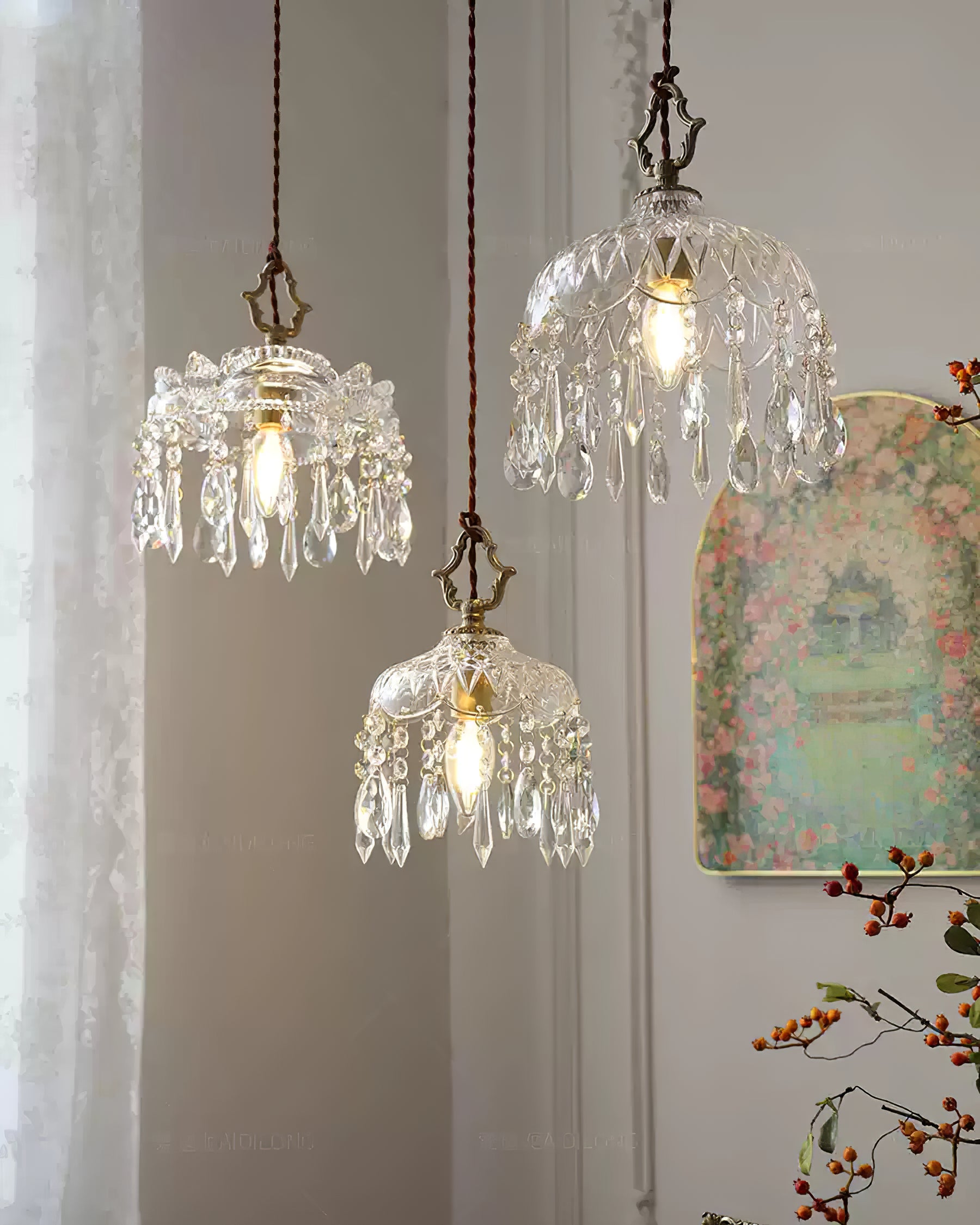 Handcrafted Crystal Chandelier - Cueteks