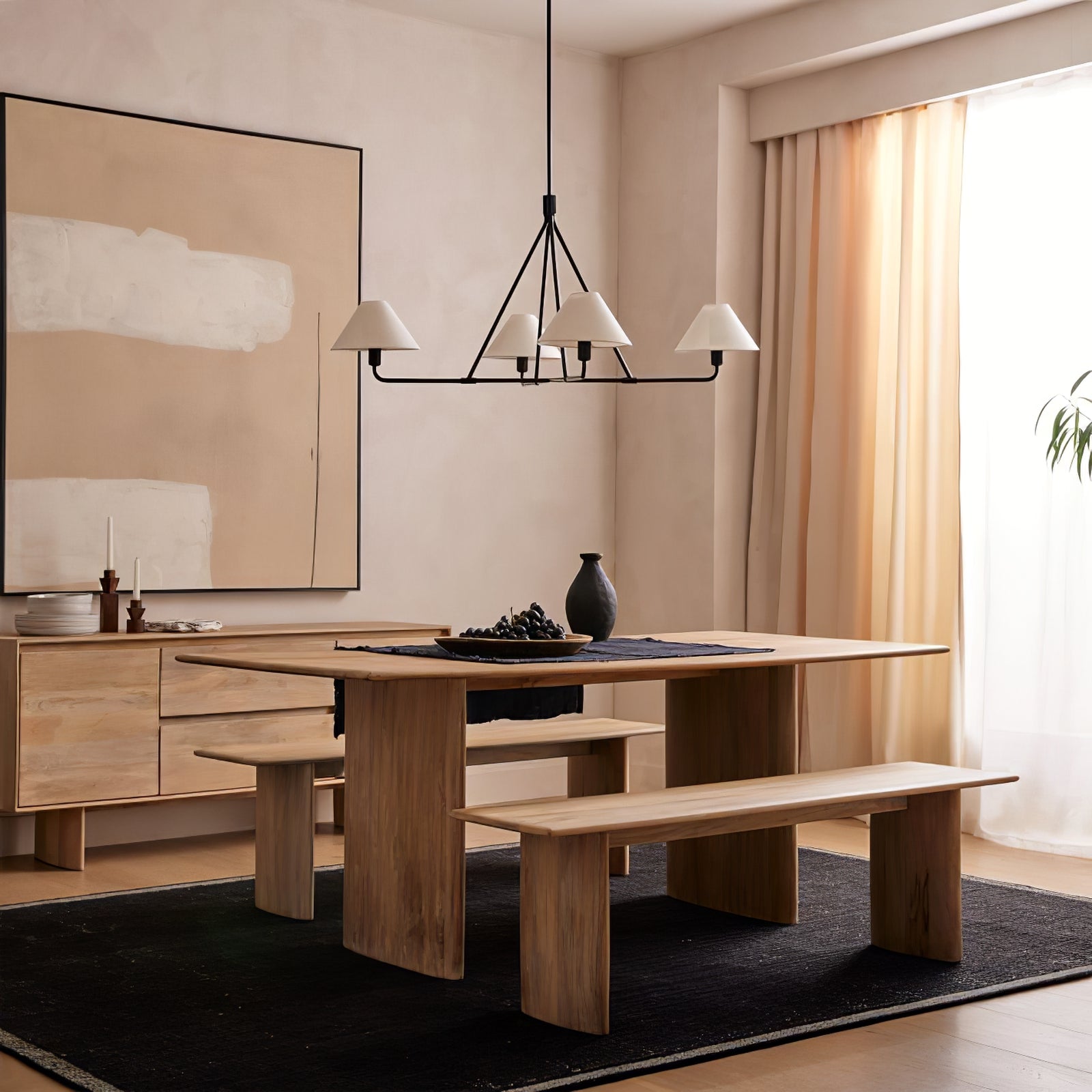 Black Beatrix Chandelier - Cueteks
