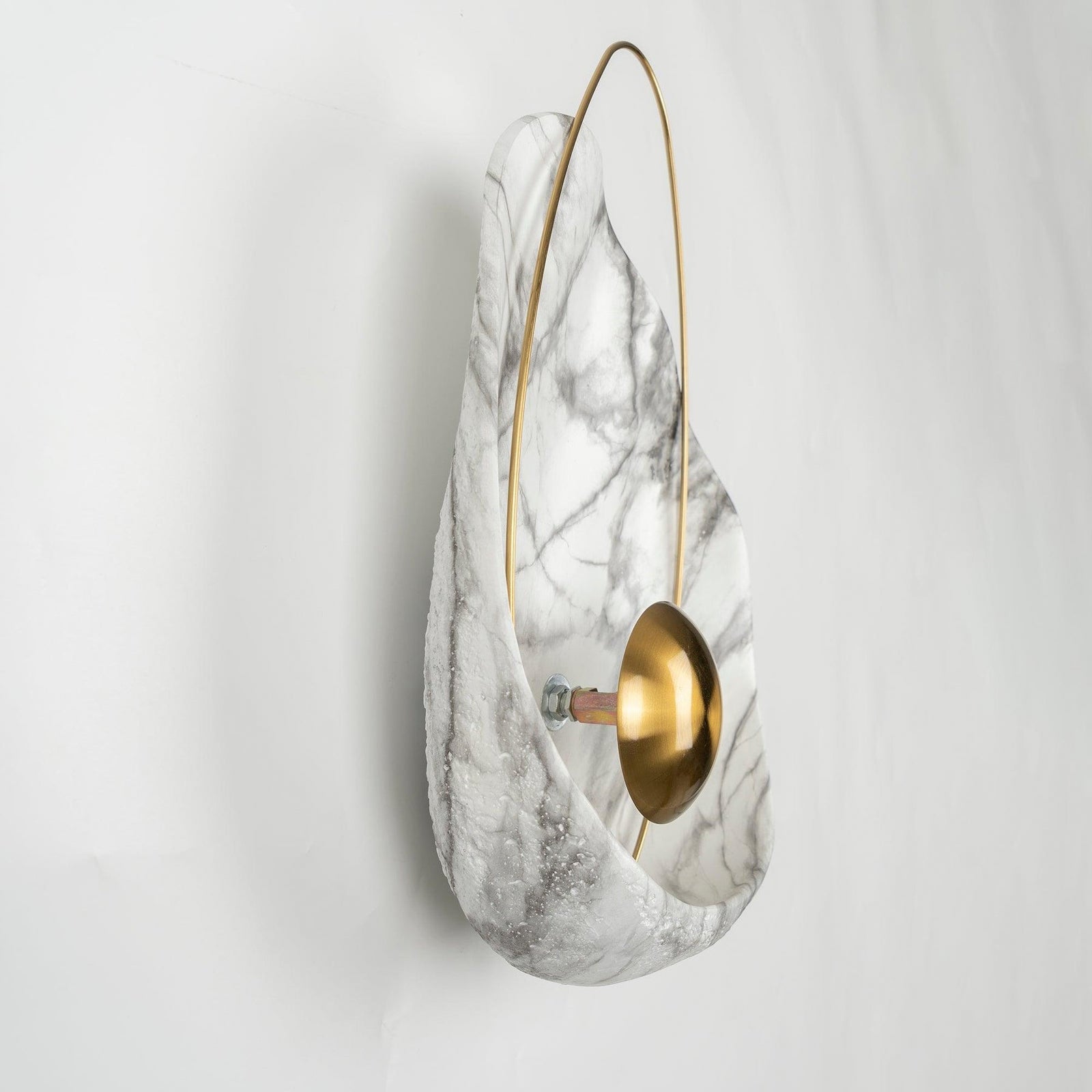 Artisan Shell Marble Wall Sconce - Cueteks