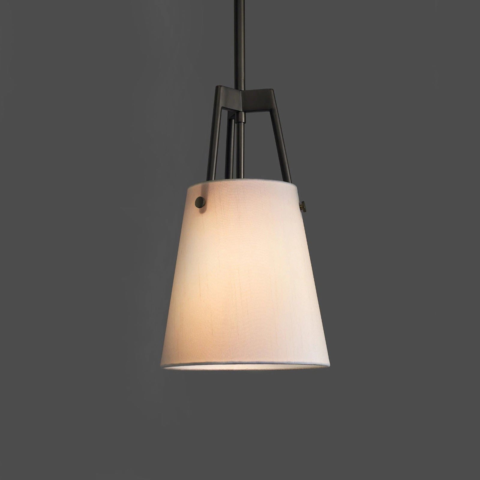 Modern Fabric Shade Corniche Pendant Lamp - Cueteks