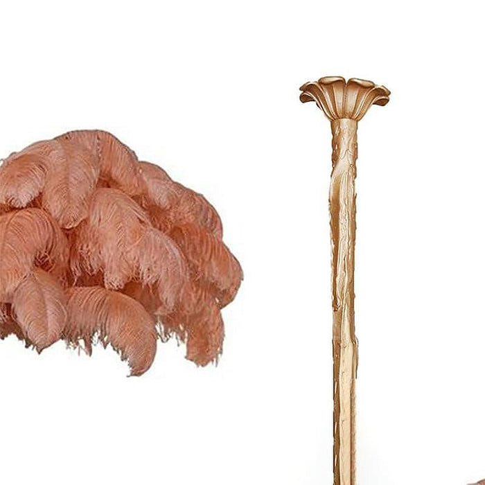 Colorful Ostrich Feather Chandelier - Cueteks