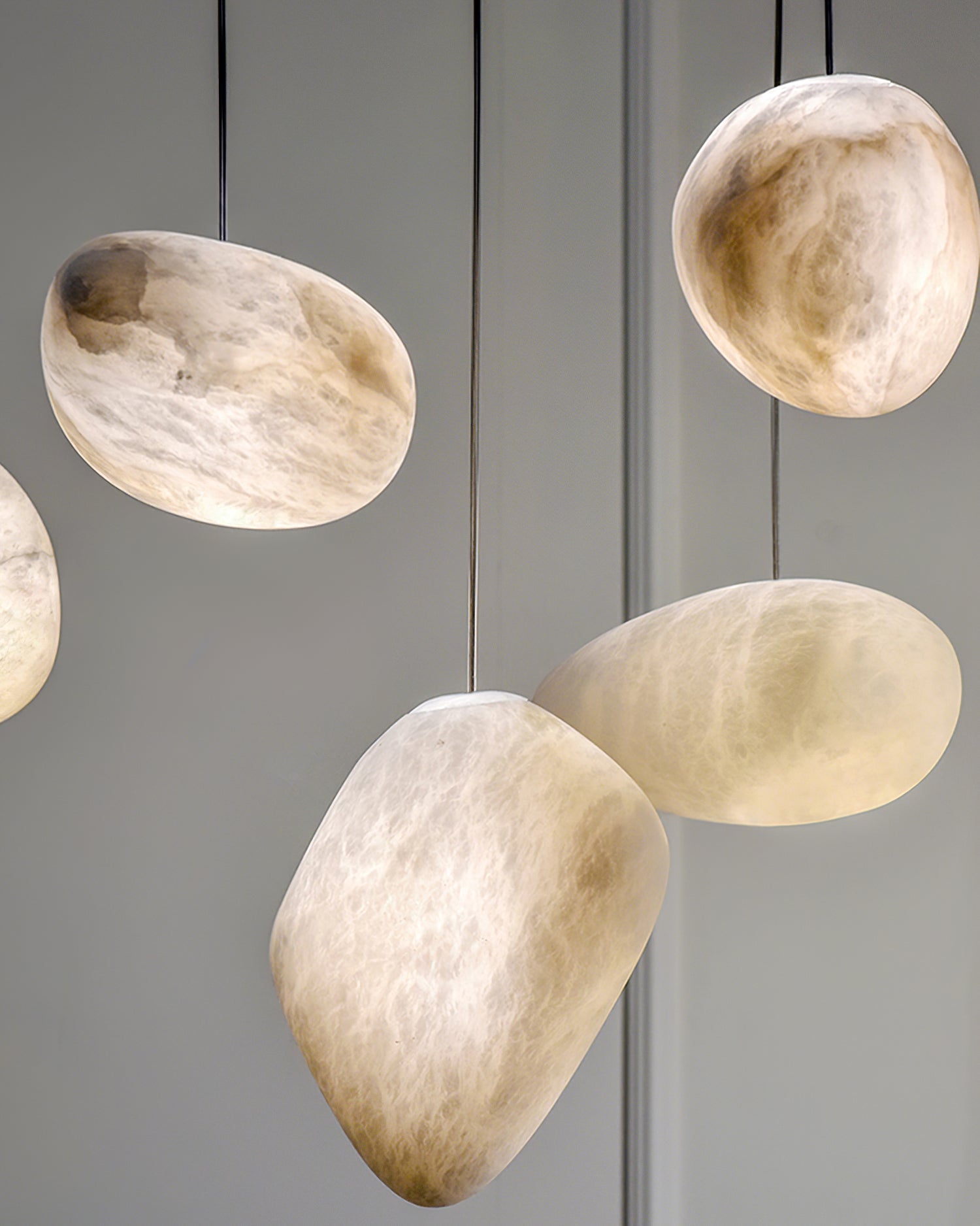 Pebble Alabaster Pendant Light - Cueteks