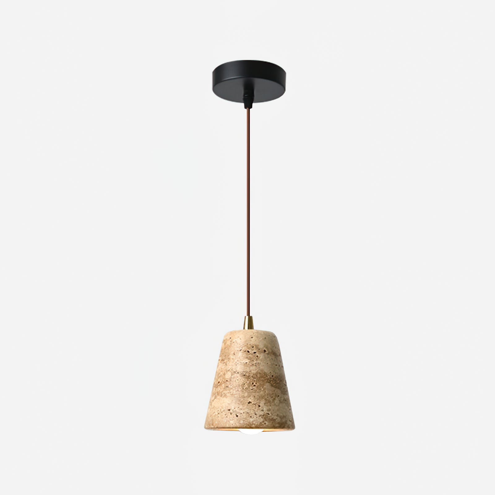 Yellow Travertine Cone Chandelier - Cueteks