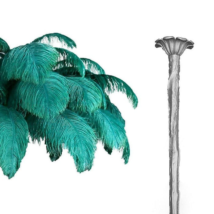 Colorful Ostrich Feather Chandelier - Cueteks
