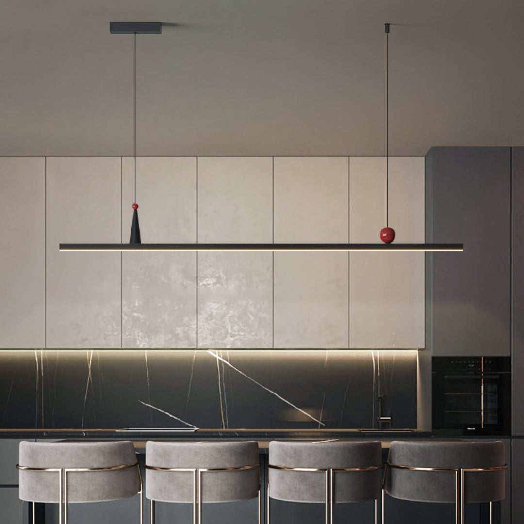 OSBELE Modern Black Linear Chandelier - Cueteks