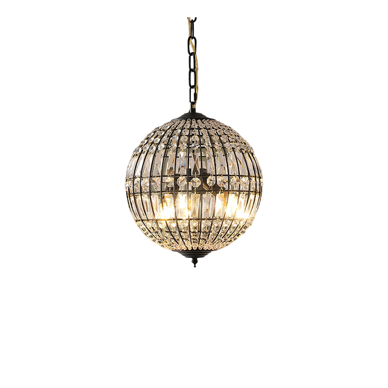 Vintage style crystal ball Pendant Light - Cueteks