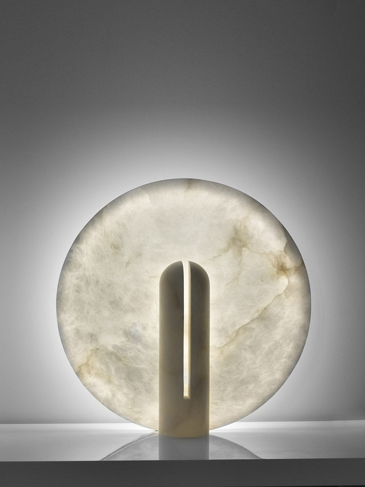 Geometric Alabaster Table Lamp - Cueteks
