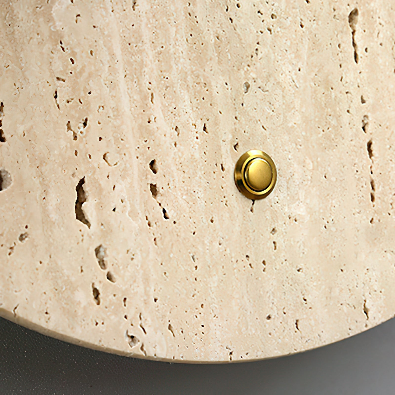 Yellow Oval Travertine Wall Sconce - Cueteks