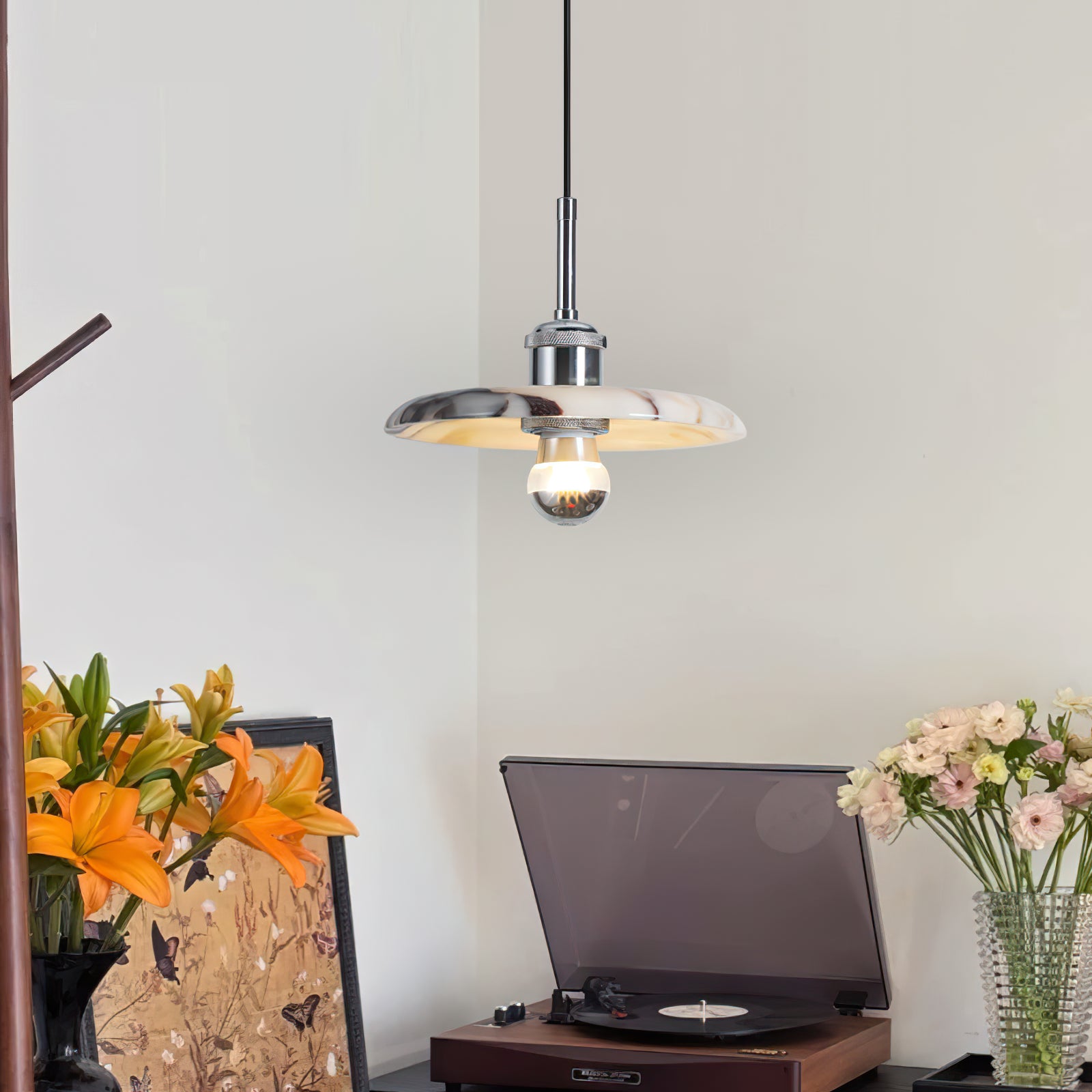 Marble Stripe Pendant Light - Cueteks