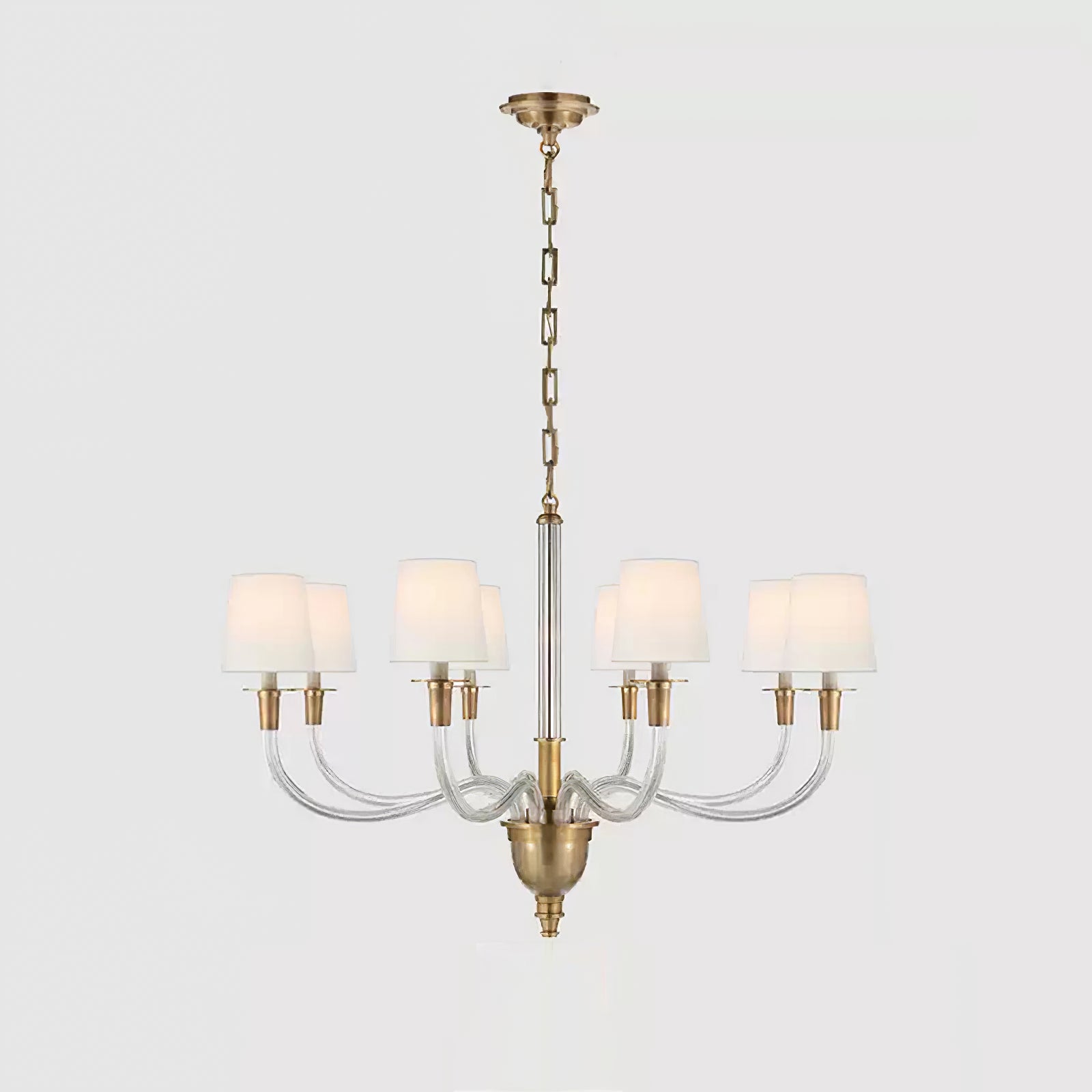Vivian Modern Nickel Multi-Arm Chandelier - Cueteks
