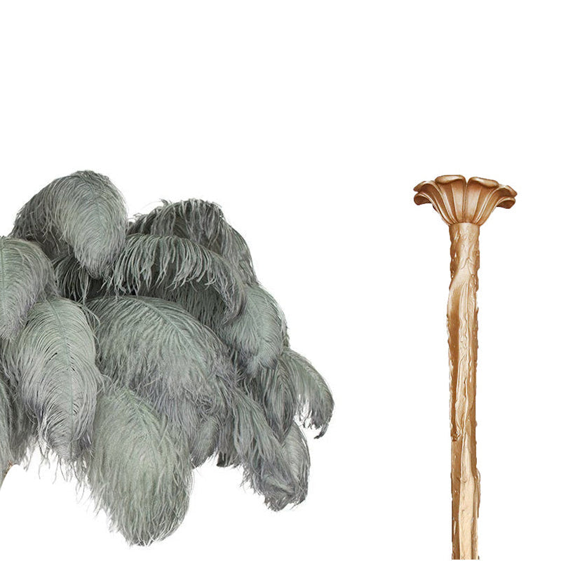 Colorful Ostrich Feather Chandelier - Cueteks