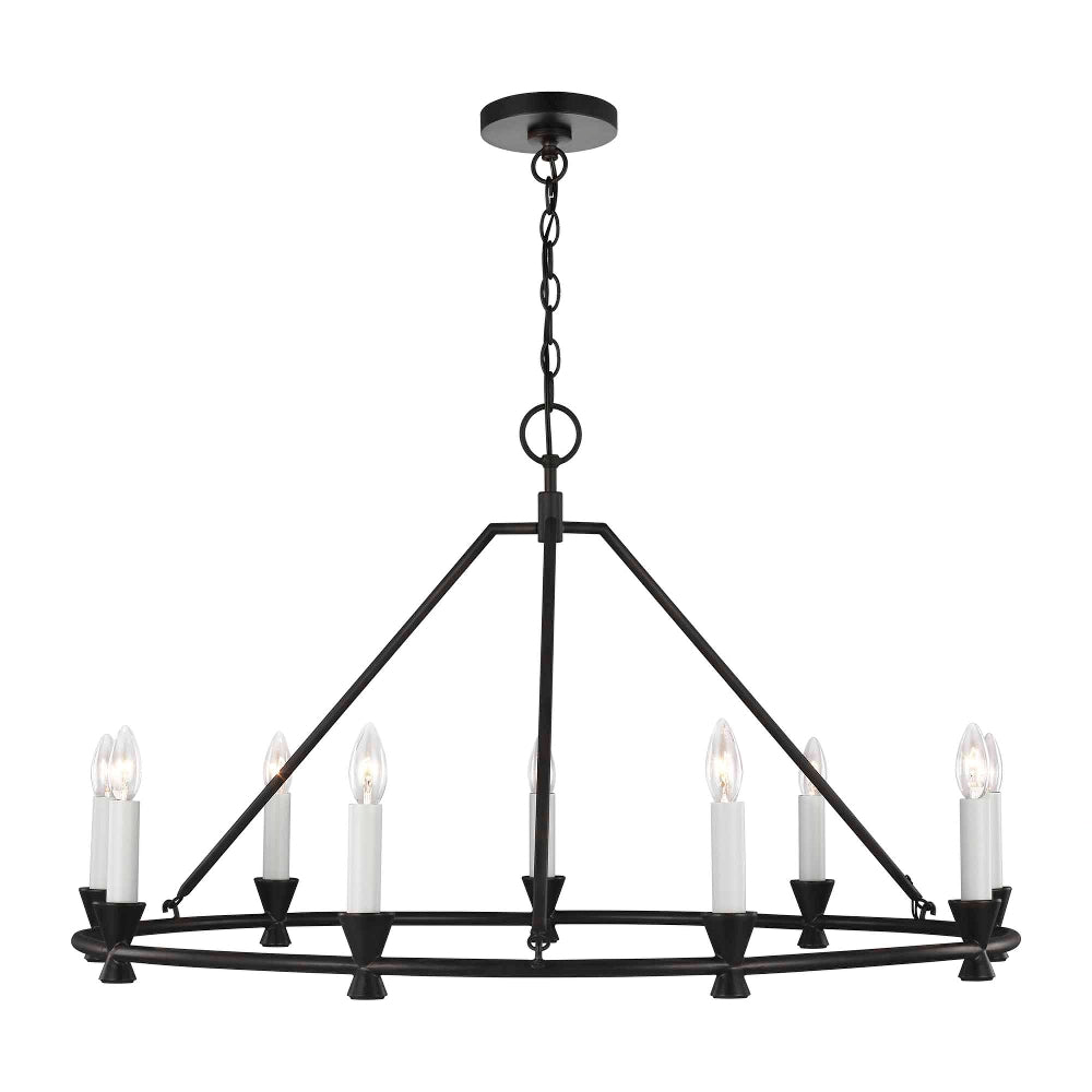 Minimalist Circular Keystone Chandelier - Cueteks