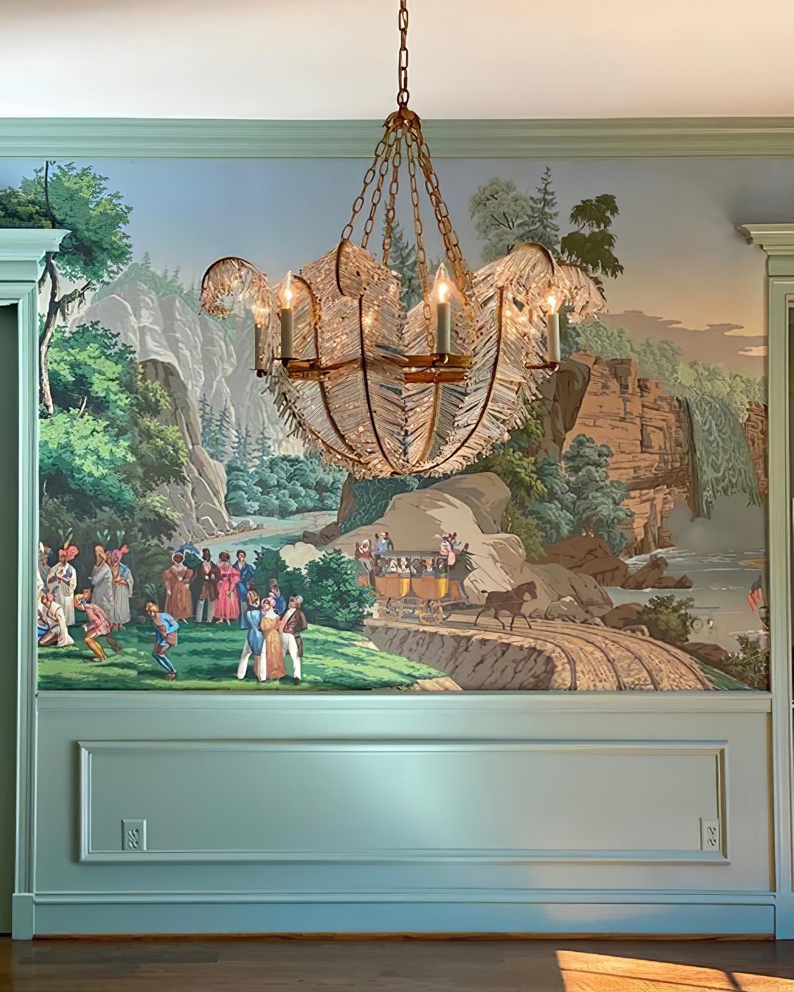 Calais Vintage Scroll Design Chandelier - Cueteks