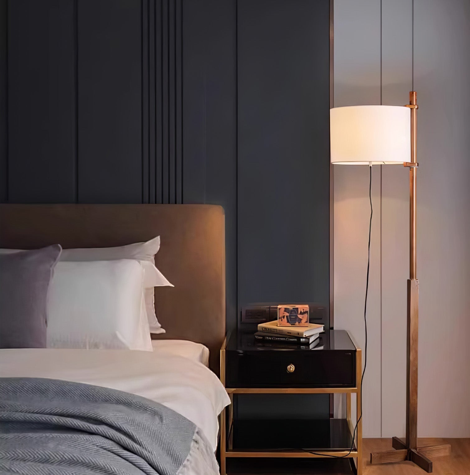 Minimalist Wooden Adjustable Floor Lamp - Cueteks