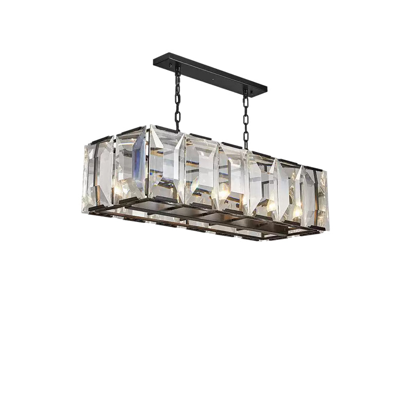 Crystal Rectangular Chandelier - Cueteks