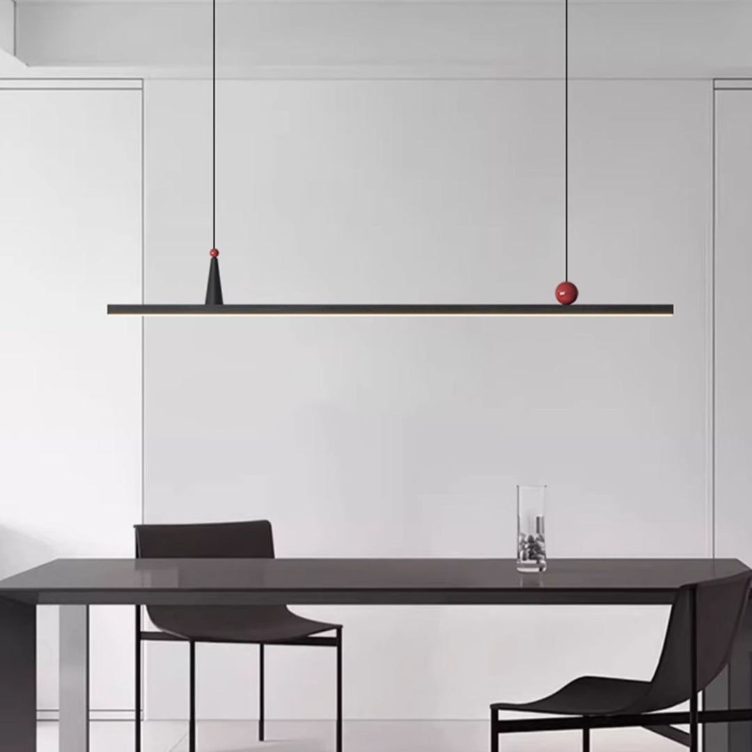 OSBELE Modern Black Linear Chandelier - Cueteks