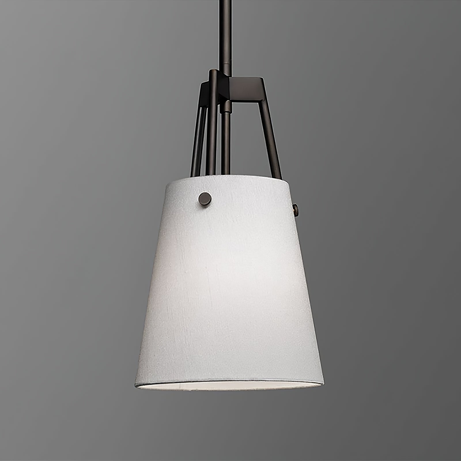 Modern Fabric Shade Corniche Pendant Lamp - Cueteks