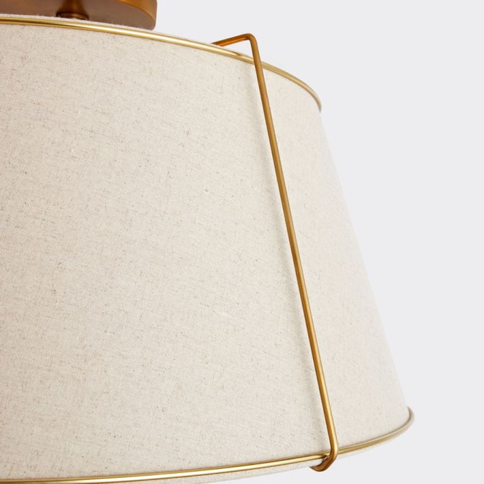 Gold Conical Semi-Flush Lise Ceiling Light - Cueteks