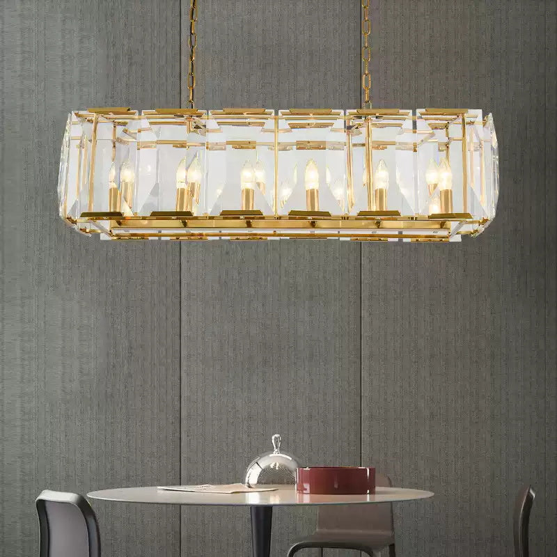 Crystal Rectangular Chandelier - Cueteks