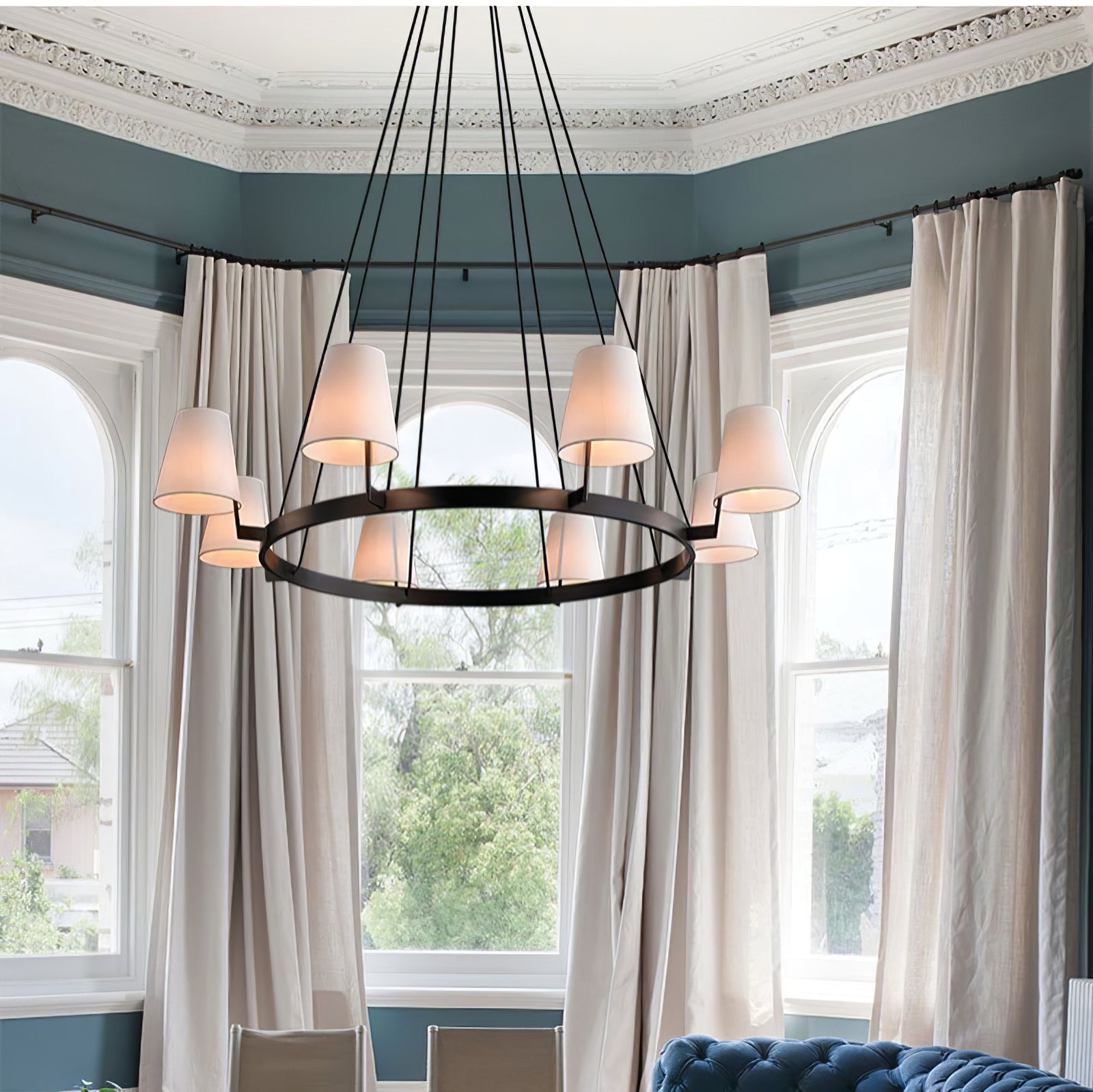 3D Corniche Circular Chandelier - Cueteks