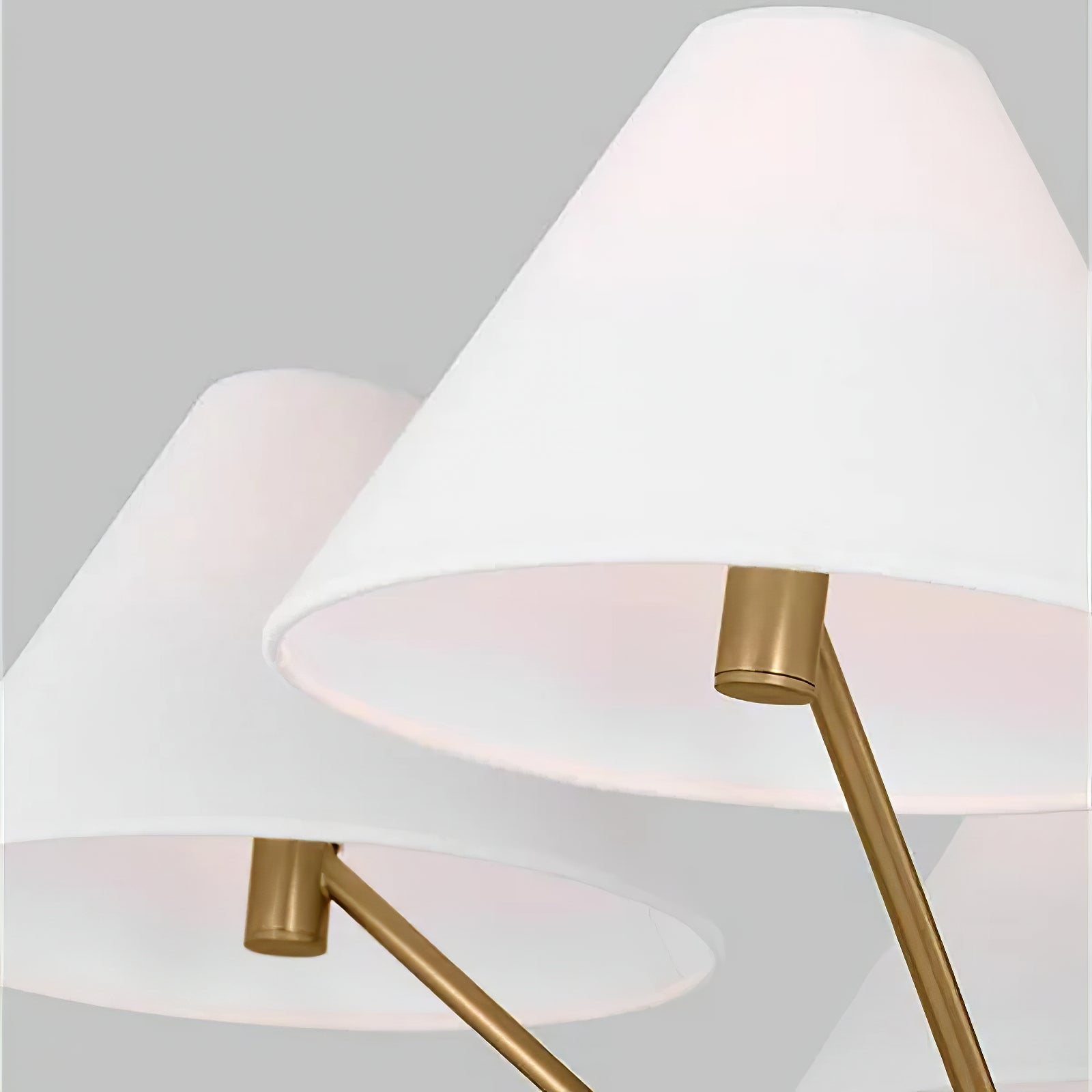 Minimalist Black Fabric Shade Chandelier - Cueteks