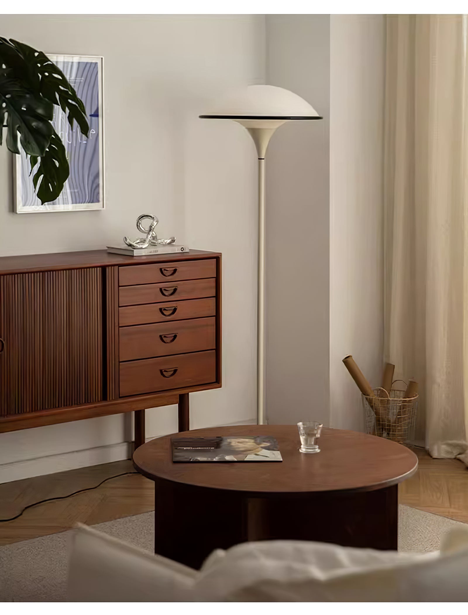 Fontana Mushroom Dome LED Floor Lamp - Cueteks