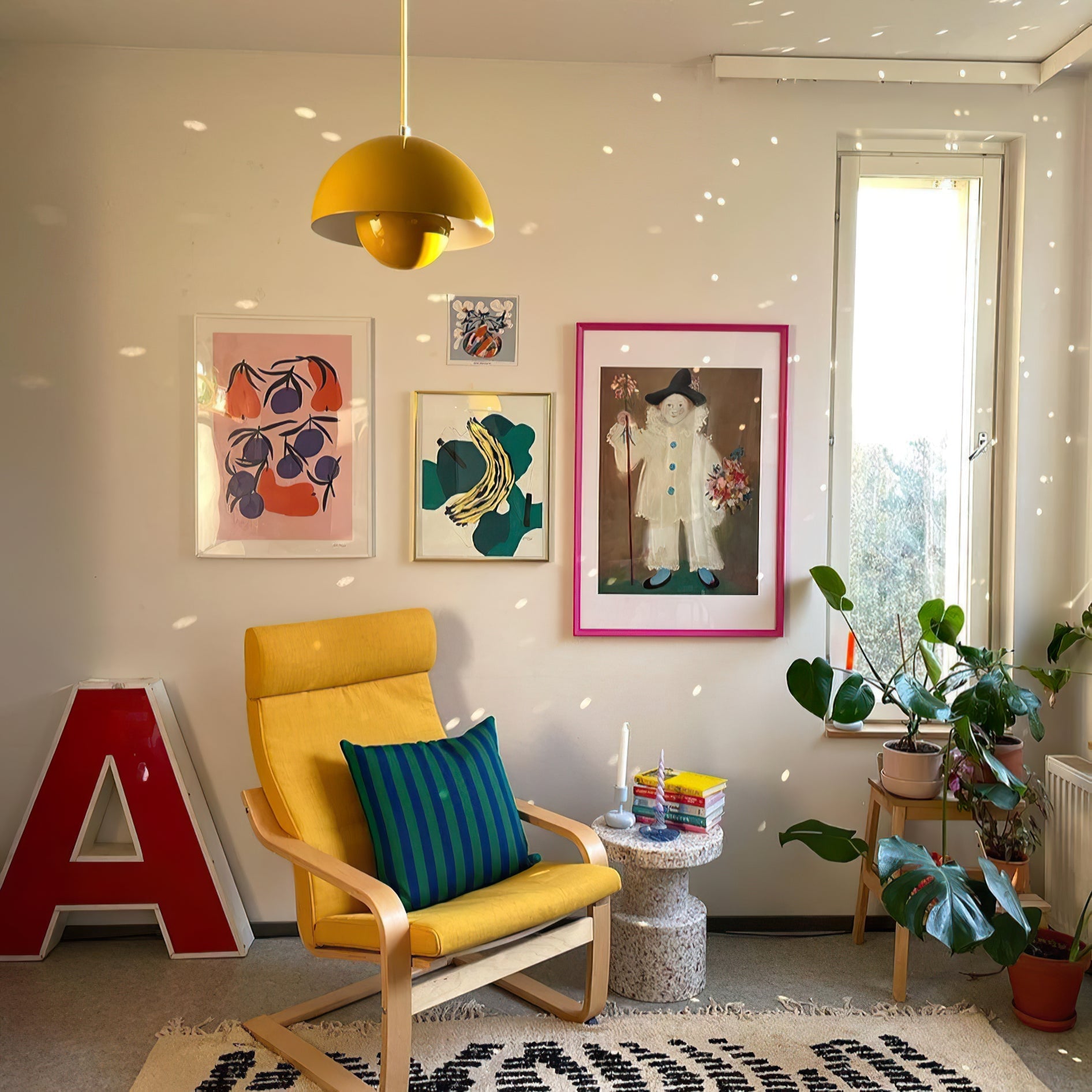 Flowerpot Colorful Pendant Lamp - Cueteks