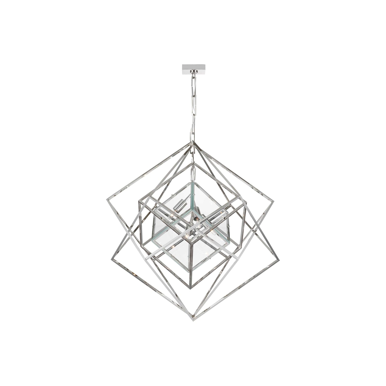 Contemporary Abstract Metal Chandelier - Cueteks