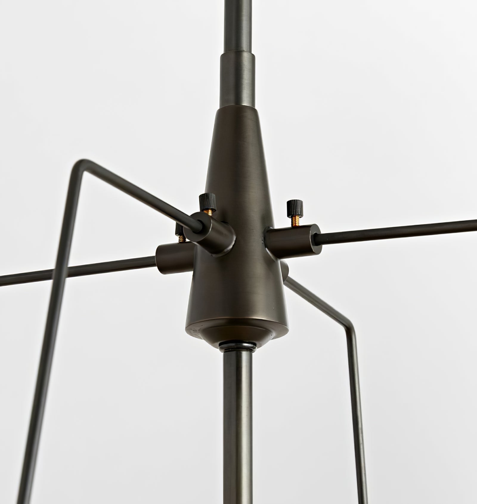 Renée Conical Gold and Fabric  Pendant Lamp - Cueteks