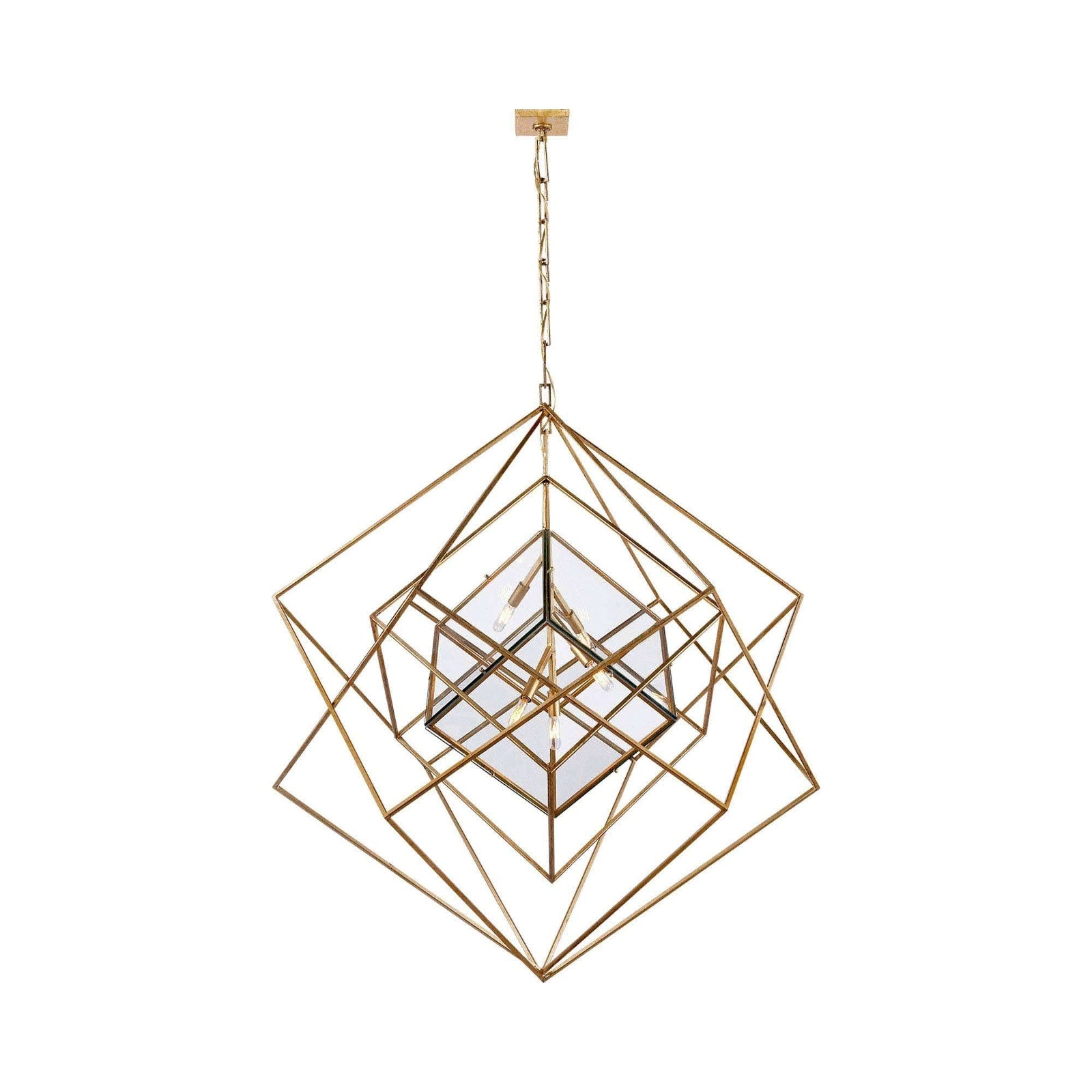 Contemporary Abstract Metal Chandelier - Cueteks