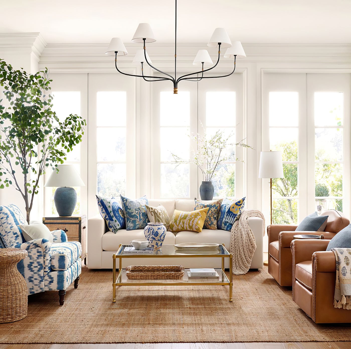 Collins Sunshade Chandelier - Cueteks
