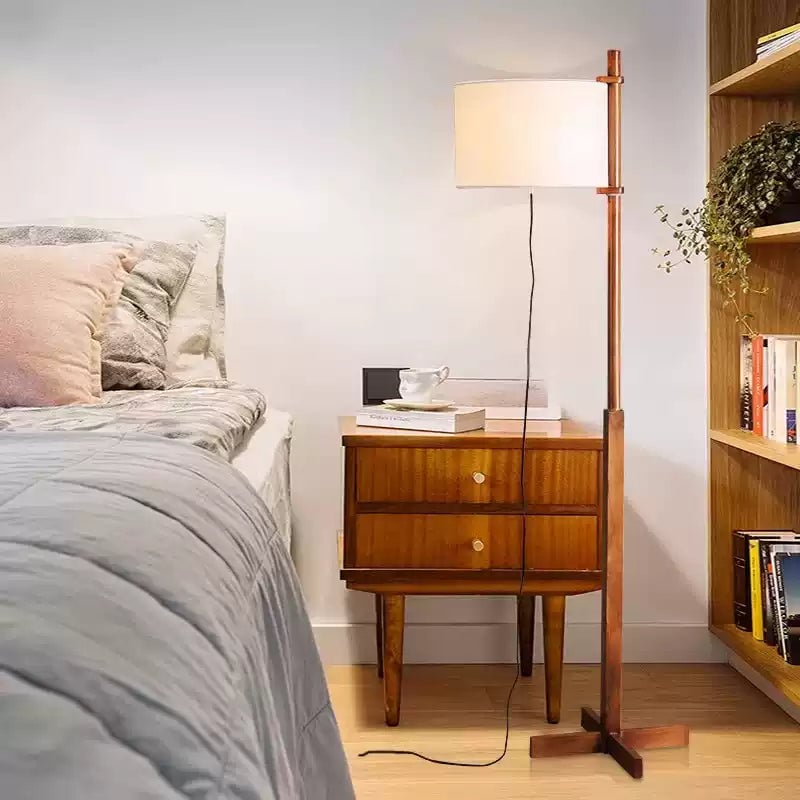 Minimalist Wooden Adjustable Floor Lamp - Cueteks
