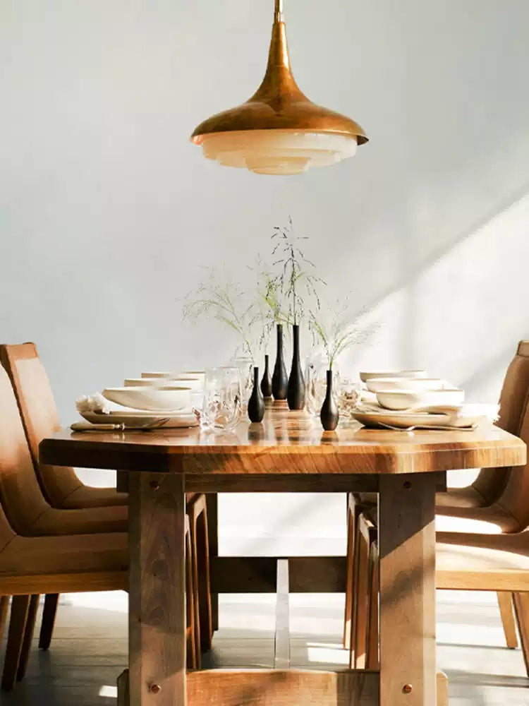 Mid-Century Wood Pendant Light - Cueteks